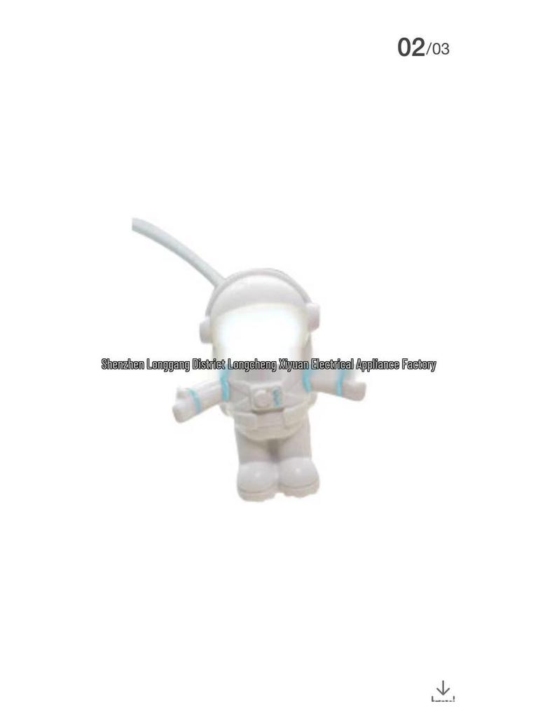 LED Astronaut USB Nachtlicht - Kreative Schreibtischlampe & Leselicht