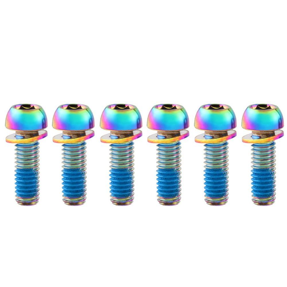 Titanium-plated Bicycle Handlebar Screws Stainless Steel Bicycle Disc Brake Caliper Bolt Folding