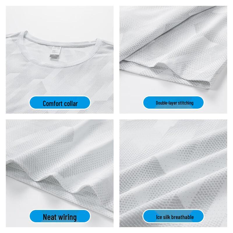 ROMON Men's Ice Silk Quick-Dry T-Shirt