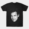 Men Black Print T-shirt Norm Macdonald No-Cut Heat Transfer Print Cotton Tshirt