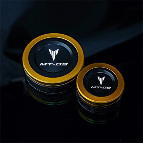 Dla Yamaha MT09 MT-09 Mt 09 SP Tracer -2023 motocykl przednia i tylna pokrywa zbiornika oleju hamulcowego pokrywa zbiornika