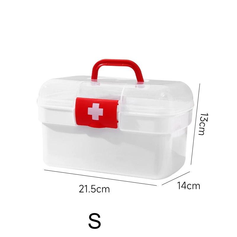 Medicine Organizer, Portable Medicine Cabinet First Aid Kit with Handle, Multi-Purpose Organizer for Family First Aid, Home