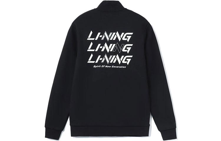 Li Ning Training Series Jackets Men s Black Stand Collar Moderate Other AWDRD41-1 L