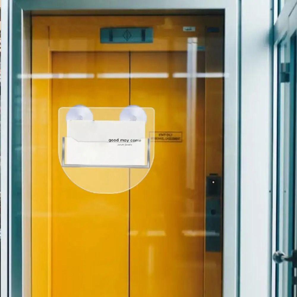 Window Mount Business Card Holder Suction Cups Business Card Box  Commercial Buildings