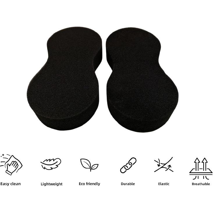 2Pcs Multiple Purpose Wash Sponge Medium Thick All Purpose Sponges for Cleaning Foam Scrubber Kit Sponges for Cars Dishes Tile Bike Kitchen Bathroom
