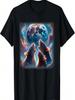 Three Rat Howling At The Moon Distressed Rats Howling Night T-Shirt