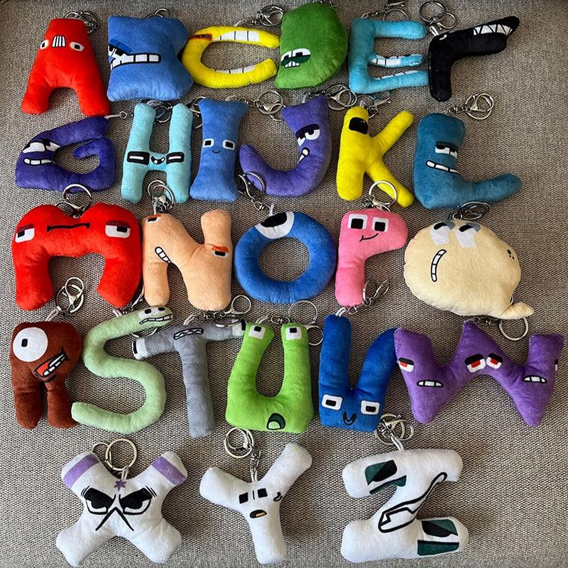 Cuddly 3.9in Alphabet Lore Plush Pendant Doll Baby Educational Toy