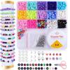 Polymer Beads Letter Beads Fruit Soft Pottery Diy Clay Beaded Bracelet Making Kit Friendship Kit