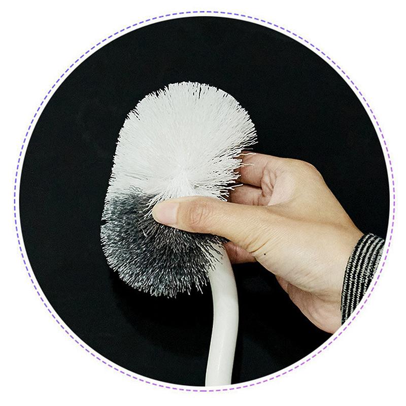 3 In 1 Toilet Brush Wall Mounted Multi-Functional Cleaning Tools With Drain Base Home Wc Bathroom Accessories Set