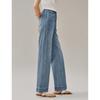 INMAN Retro Side Slit Cropped Straight Jeans for Women