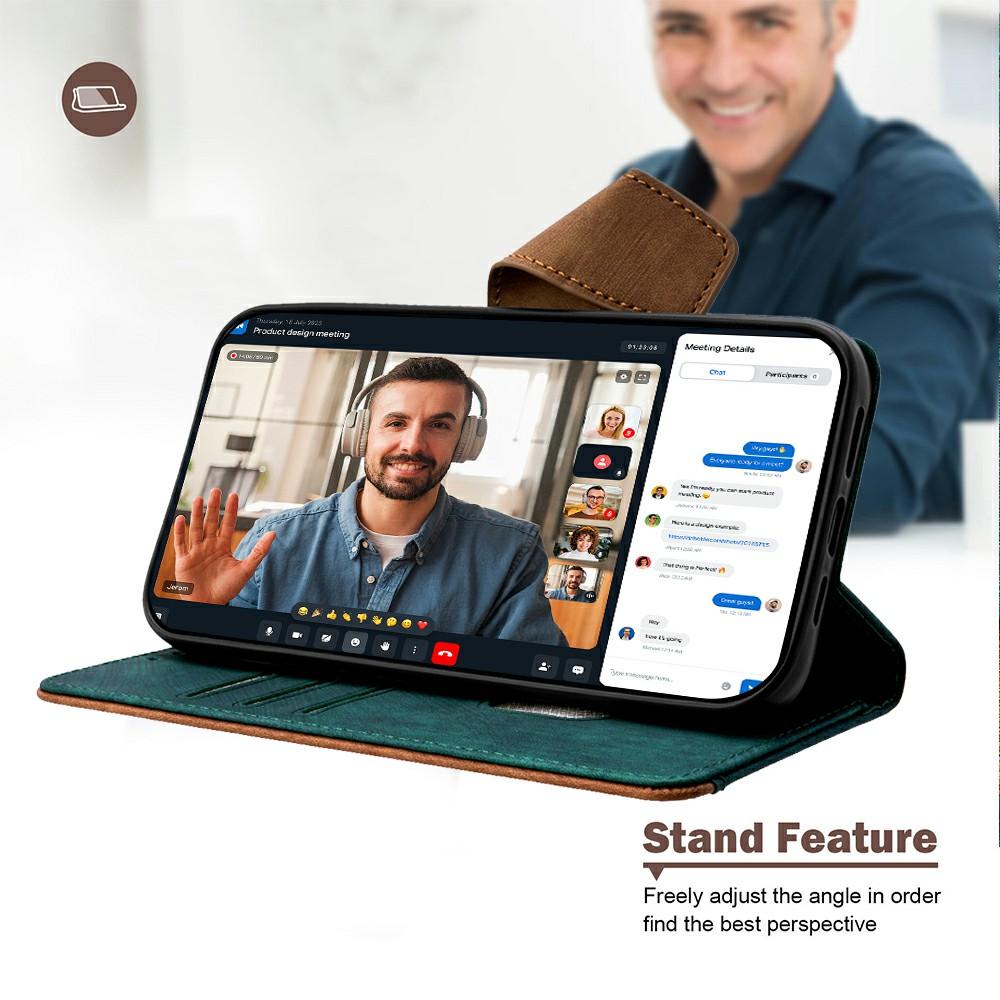 For Vivo Y29s 5G/Y04 4G Case RFID Blocking Color Splicing PU Leather Wallet Phone Cover