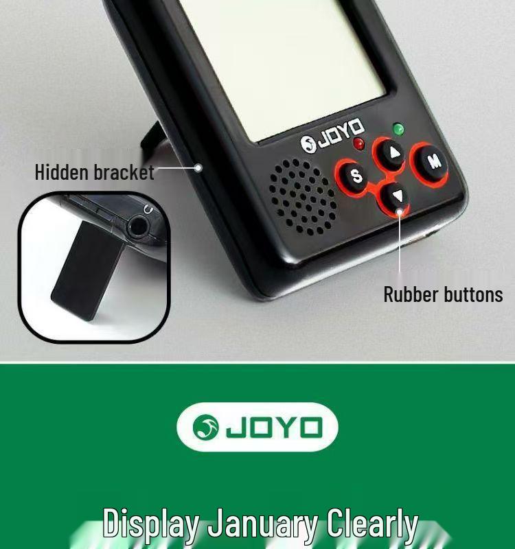 JOYO ZhuoLe Mini Elektronisches Metronom mit Smart Memory für Gitarre, Guzheng und Prüfungsreife Darbietungen.