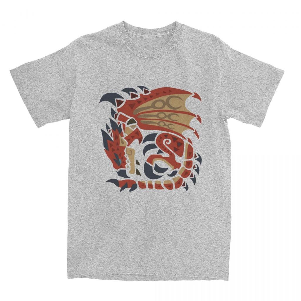 Monster Hunter T-Shirt Summer Rathalos Aesthetic T-Shirts 100 Cotton Fashion Tee Shirt For Men Short-Sleeved Custom DIY Clothes