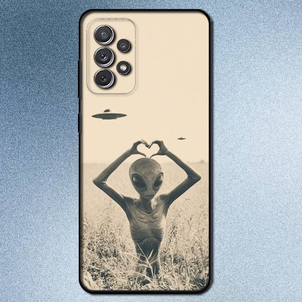 

Funny Space UFO Alien Thing Phone Case For Samsung S25,S24,S21,S22,S23,S30,Ultra,S20,Plus,Fe,Lite,Note,10,9,5G Black Cover Samsung S23ULTRA5G
