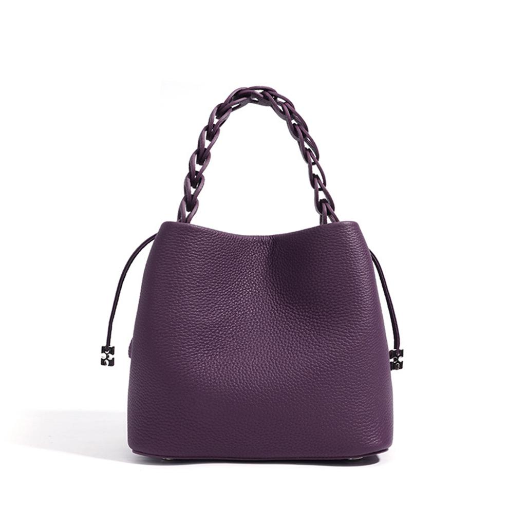 

MENDY Handbag Women Mini Cross Bag Small Bucket Bags Handbag Luxury Designer Genuine Leather Crossbody Shoulder Bags Ladies Mini(Max Length 20cm)