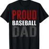 Fantastisches distressed stolzes Baseball-Papa T-Shirt
