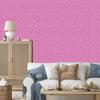 Wallpaper Geometric pattern, powder pink top, powder pink bottom, 50x1000