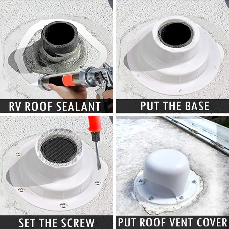 Auto Exhaust Outlet Exhaust Fan Ventilation Caps Roof Vent Lid For Campers Offering Efficient Ventilation And Longevity