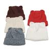 Cream Bear Sweet Cute Wind Ears Wool Hat Women Autumn and Winter Pullover Hat Knitted Warm Ear Protection Wool Hat Women