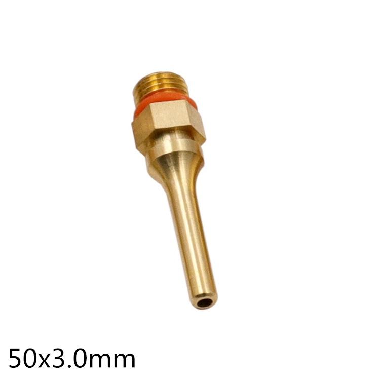 1Pc Pure Copper Hot Melt Glue Gun 2.0x70mm 3.0x50mm 2.0x34mm Nozzle Long Short Small-bore Large Diameter Glue Gun Nozzle