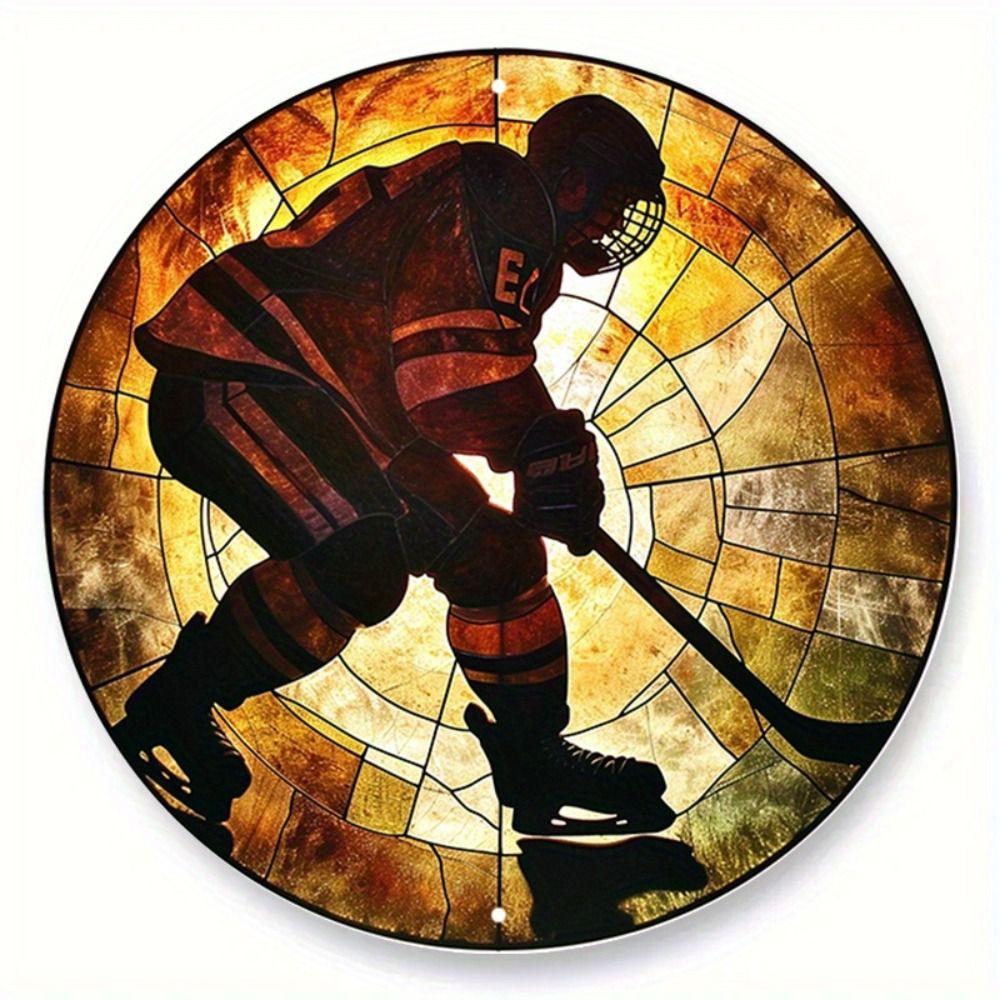 Metal Poster Wall Art Retro Hockey Sign Home Garage Decor