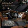 2026 New Portable Thermal Insulation Sunshade, One-Piece Car Sun Visor, Is a Titanium Silver Upgraded Thickened Sunshade Specially Designed