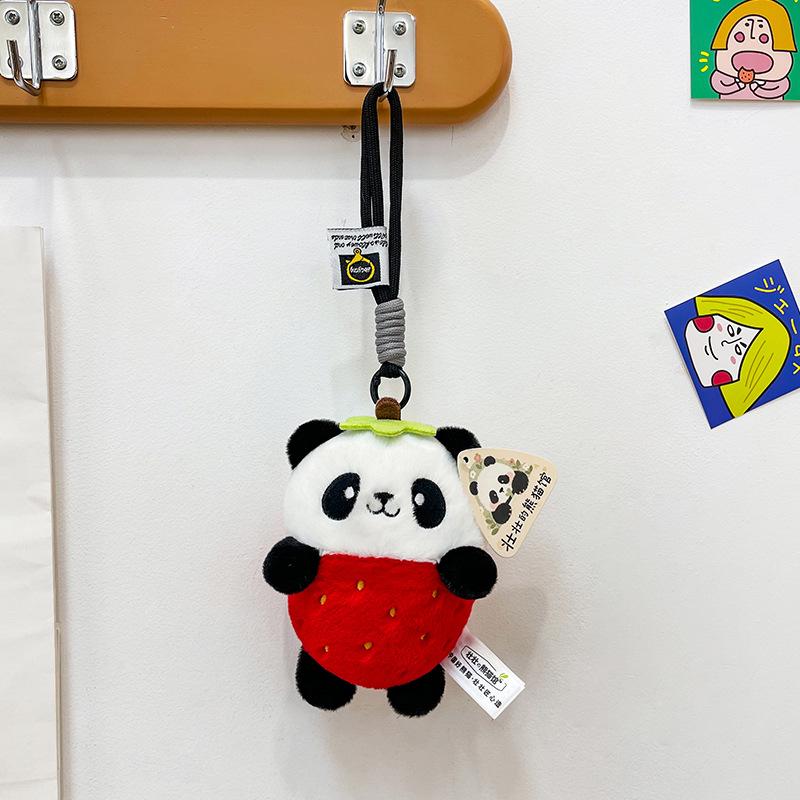 Cute Panda Plush Toy Keychain - Multi-Style Backpack Accessory and Gift