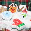 Festive Holiday Christmas Cleaning Sponges Kitchen & Bathroom Cleaning - snowman, Gloves,Elk,snowflake