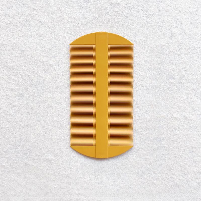 

1 шт. Прочная двухсторонняя расческа с узкими зубьями в повседневном стиле, расческа для красоты, плоская головка-щетка, средство для удаления перхоти