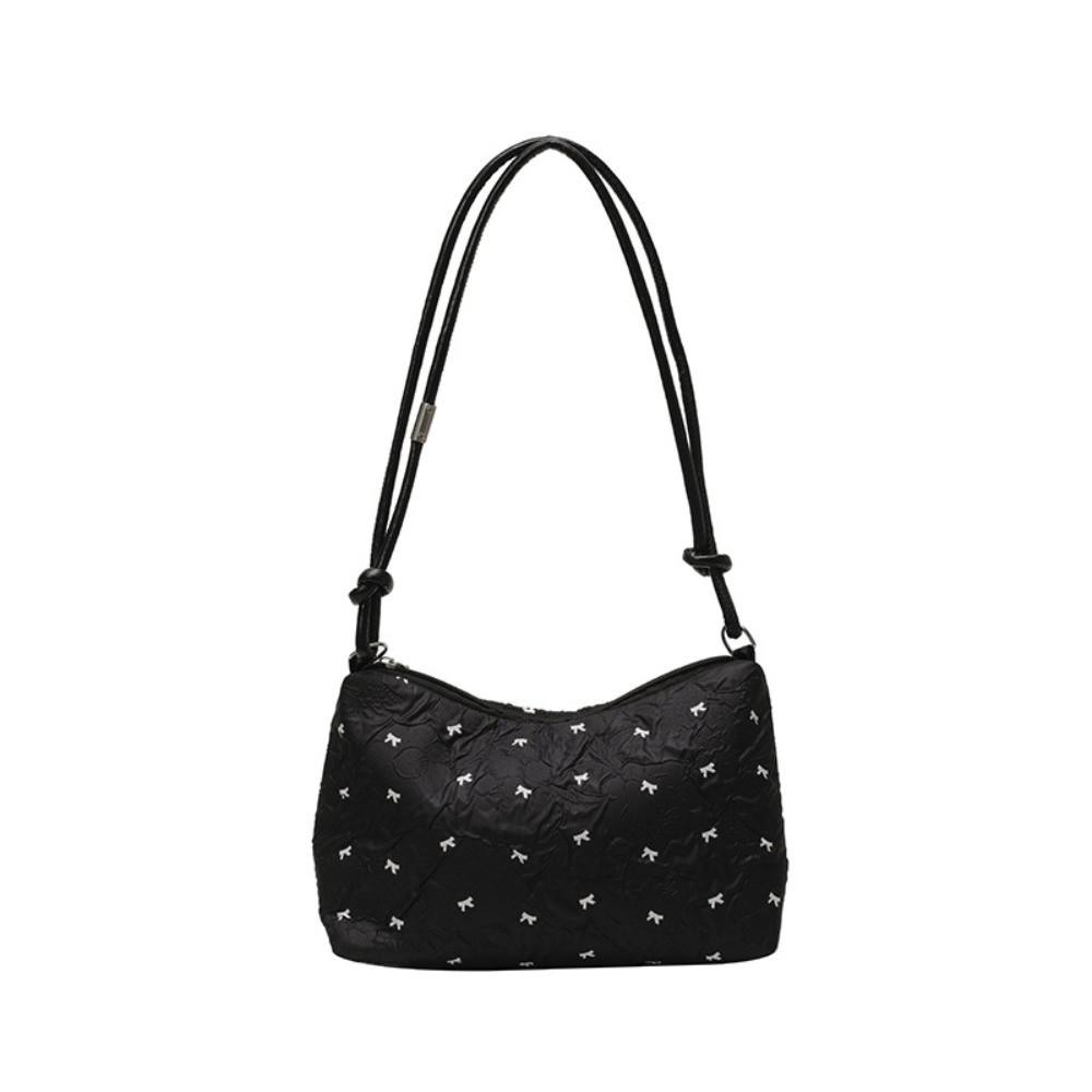 

Versatile Bowknot Shoulder Bag Korean Style Women s Armpit Bag Trendy Underarm Handbag Ladies чёрный