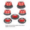 7 Pieces Angle Grinder Wire Wheel Brush Cup Set with Threaded Arbor Easily Install Accessories