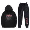 Tuta con Felpa con Cappuccio e Pantaloni Unisex Ispirata al Rosa Sportiva Casual Autunno