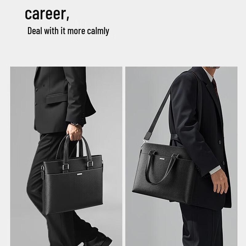 Septwolves Leather Business Briefcase