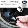 prendre PR-NIKUVAL11-BK Valve Caps Air Valve Caps 4pcs Paw Tire Wheel Customized (Black)