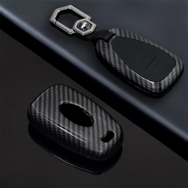 Carbon Abs Smart Auto Key Fob Cover Case Fit For Chevrolet Chevy Camaro Cruze Malibu Equinox Onix Spark Sonic Volt Protect