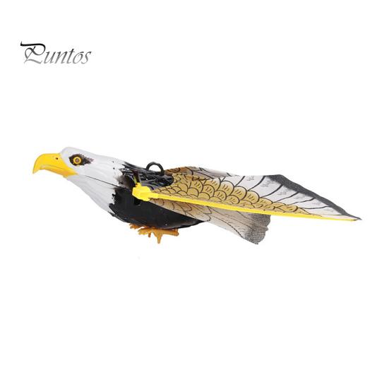 Simulation Bird Cat Toy Electric Hanging Flying Eagle/Parrot Toy Interactive Door Ceiling Swinging Animal Cat Teasering Toy for Indoor Cats
