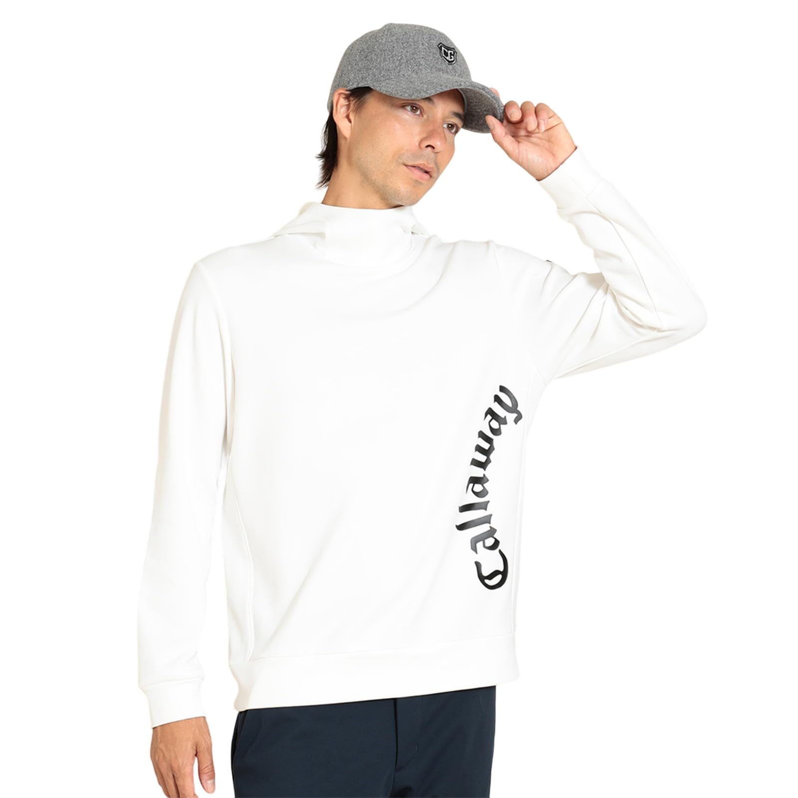 

Long Sleeve Hooded Abrasion Golf C23233112 M [Callaway] Men s T-Shirt (Karushi Lightweight, Warm, Resistant) / / 1030_White