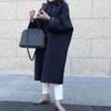 In stock, popular women's coats, woolen coats, autumn and winter long straight long coats, tops, women