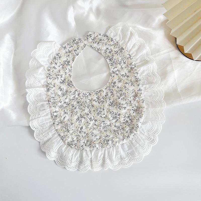 Ins Korean Style Cotton U-Shaped Baby Bibs, Trendy Drool Bibs for 0-2 Years Old, Breathable & Absorbent for Spring & Summer