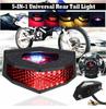 1X 12V Motorcycle LED Tail Rear Light Brake Stop Turn Signal License Plate Lamp