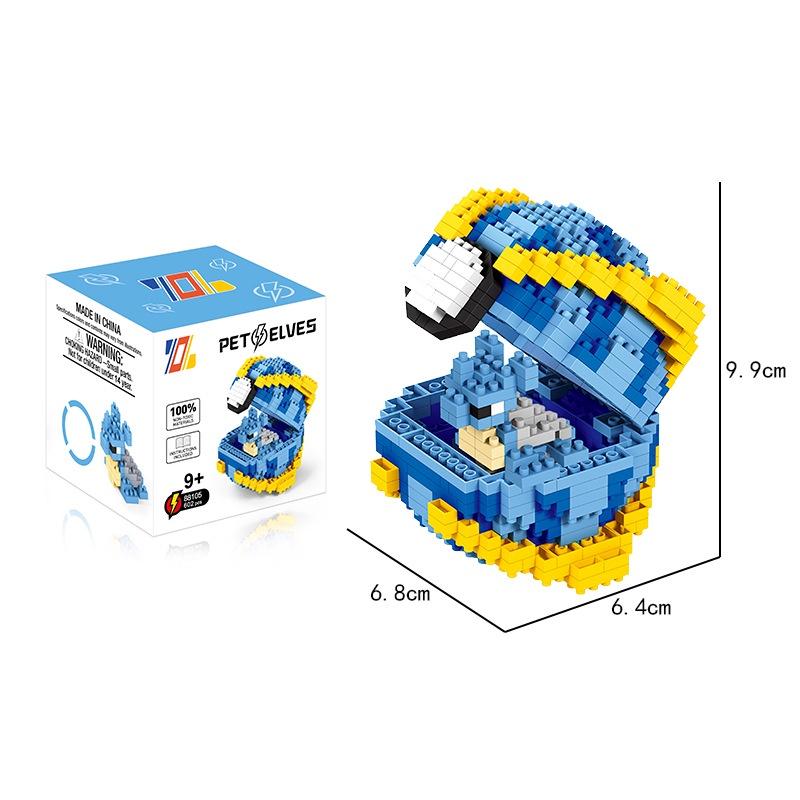 500-piece Poké Ball Building Block Set Micro Brick Diy Kids Gift Model Toy