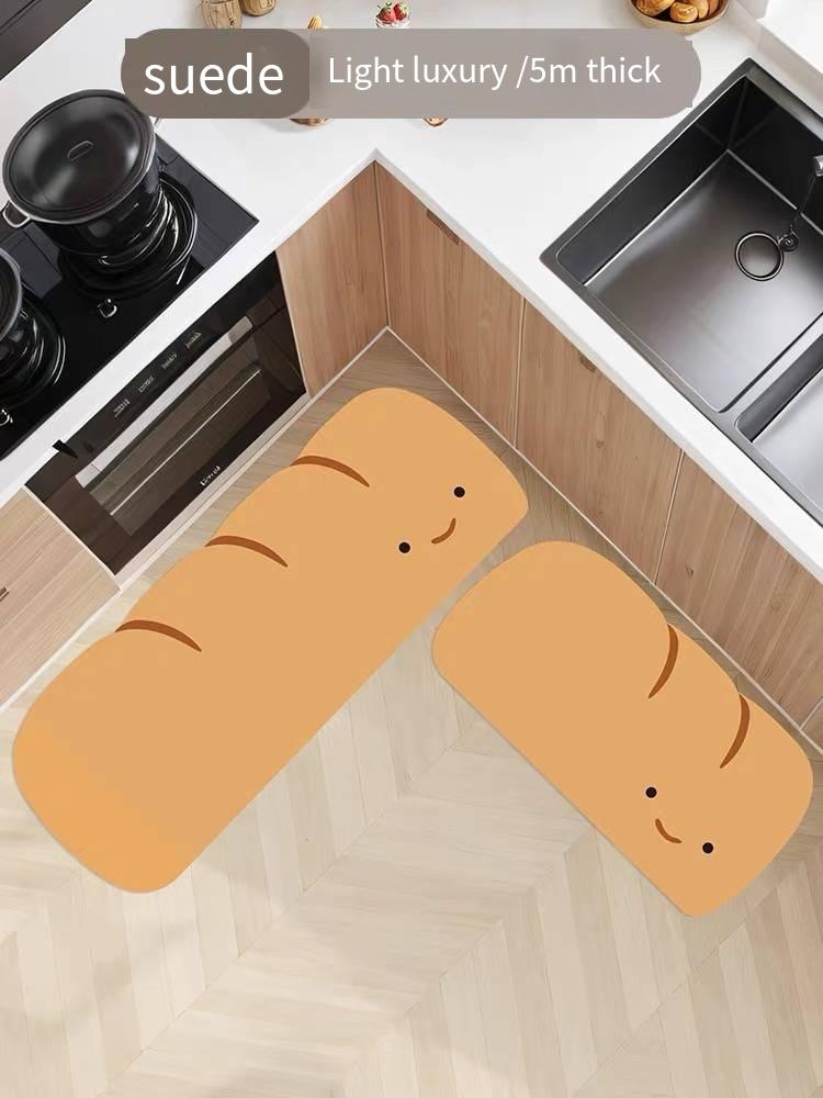 Simple Cute Small Mushroom Diatom Mud Carpet Home Kitchen Toilet Absorbent Easy To Take Care Of The Mat Home Decoration