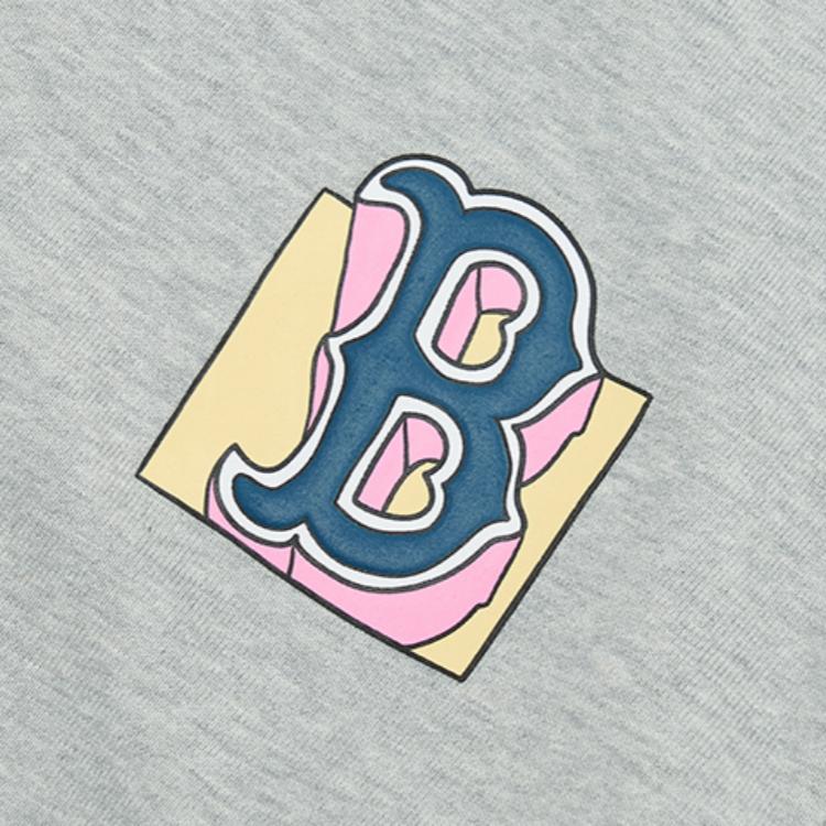 New MLB Sweatshirt Heather Gray Kids' 7AMTL0324-43MGS