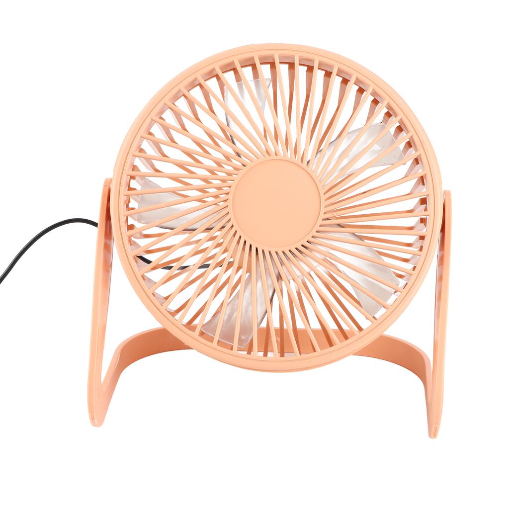Desk Fan 360 Degree Rotation Low Noise Brushless Motor USB Powered Portable Small Table Fan for Home Desktop   Travel