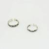 Ethnic Retro Cloud Adjustable Ring - Thai Silver, Aged Design, Niche Couples' Style