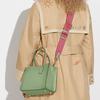 New COACH Cashin Leather Tote Bag, Shopping Bag, Handbag, Crossbody Bag Small Women's Sage Green C8544-B4TY6