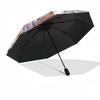 1pc Outdoor Umbrella with Anime Characters | Automatic Opening & Closing | Portable 3-Fold Design | 8-Rib Iron Frame | Perfect Gift for Fans, Tra