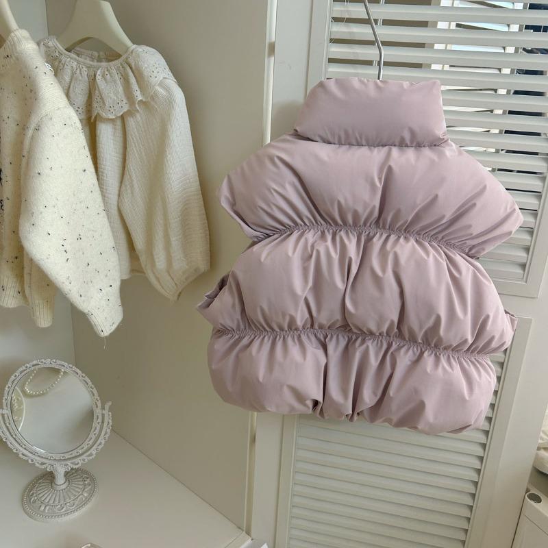 Mädchen weste herbst und winter neue stil kinder gepolsterte weste winter baby mädchen warme weste weste