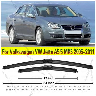 Für Volkswagen VW Jetta A5 5 MK5 2005-2011 Frontscheibenwischerblätter 2x Windschutzscheiben-Fensterzubehör 2007 2008 2009 2010