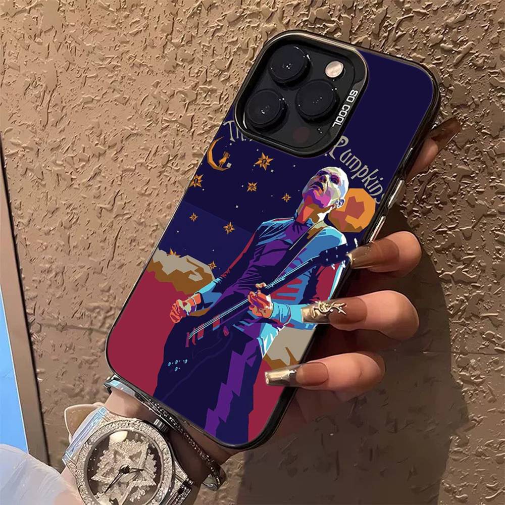 

Чехол для телефона Rock группы The Smashing Pumpkins для iPhone 16 15 14 13 12 11 17 Pro Max Plus Серебристый корпус iPhone 14